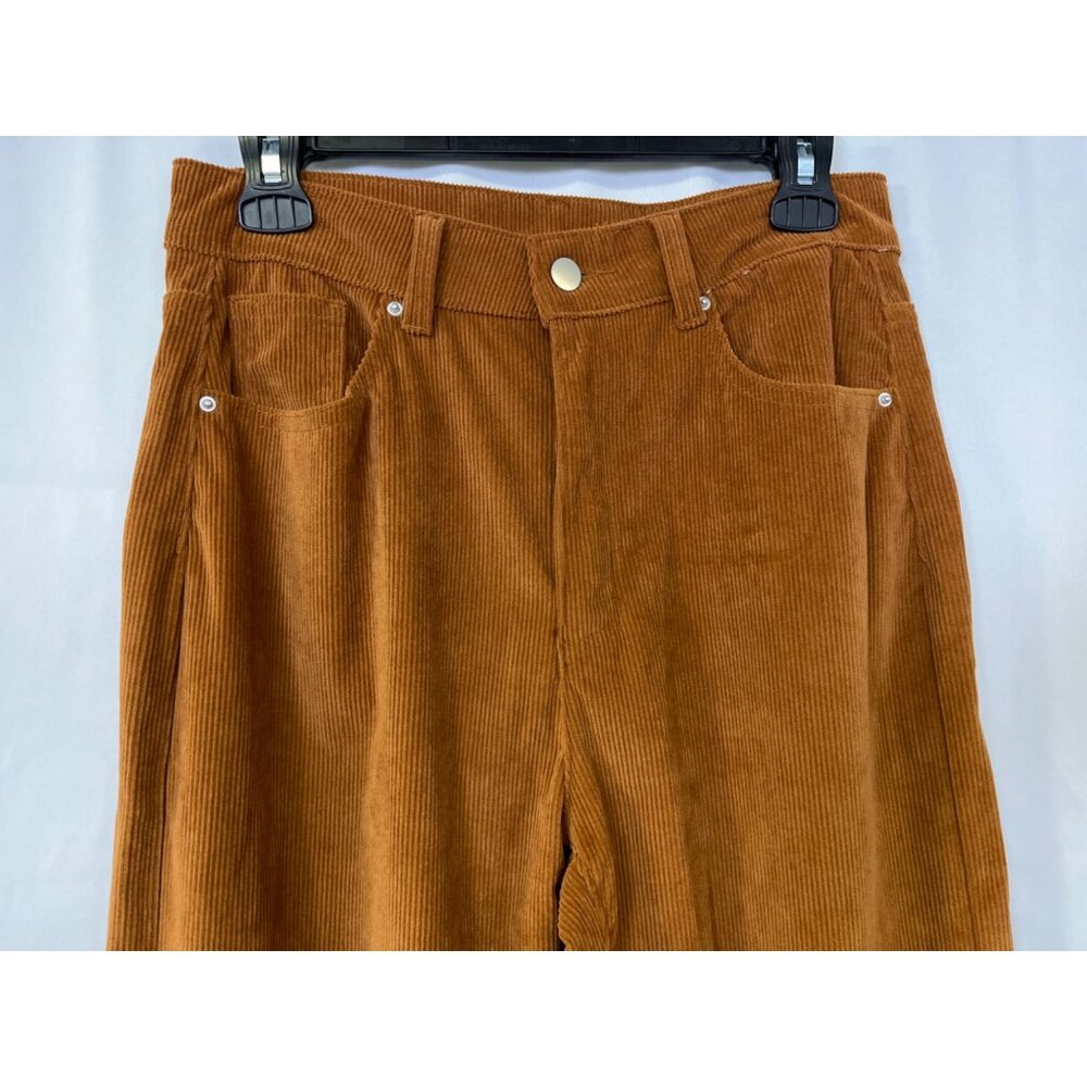 Shein Women's Brown Corduroy Pants/Wide Leg Size 6/M SKU 5710 - Picture 2 of 6